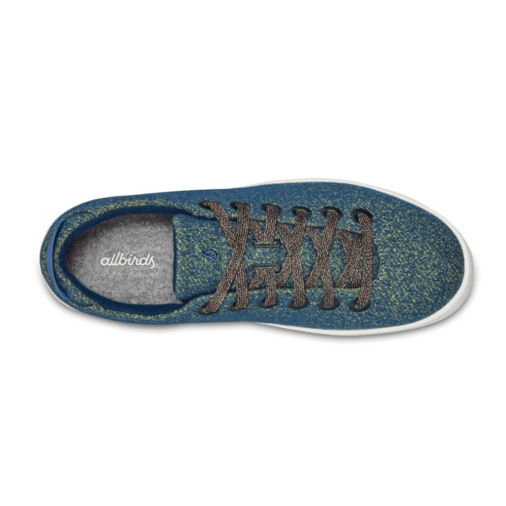 Allbirds Men\'s Sneakers Blue - Wool Pipers - 29805COZS